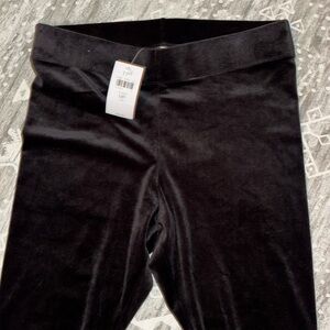 J. Jill black velvet leggings NWT Medium Petite MP